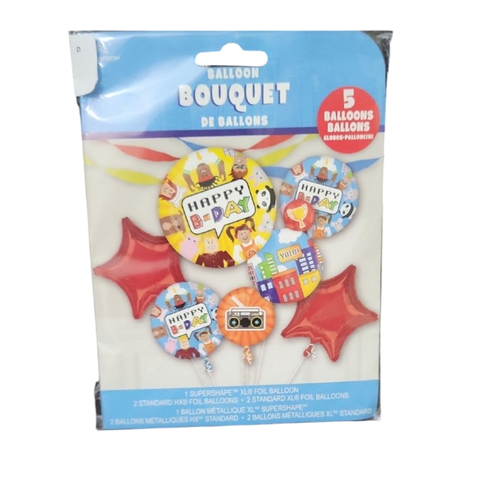 Happy Birthday Play Town Balloon Bouquet
